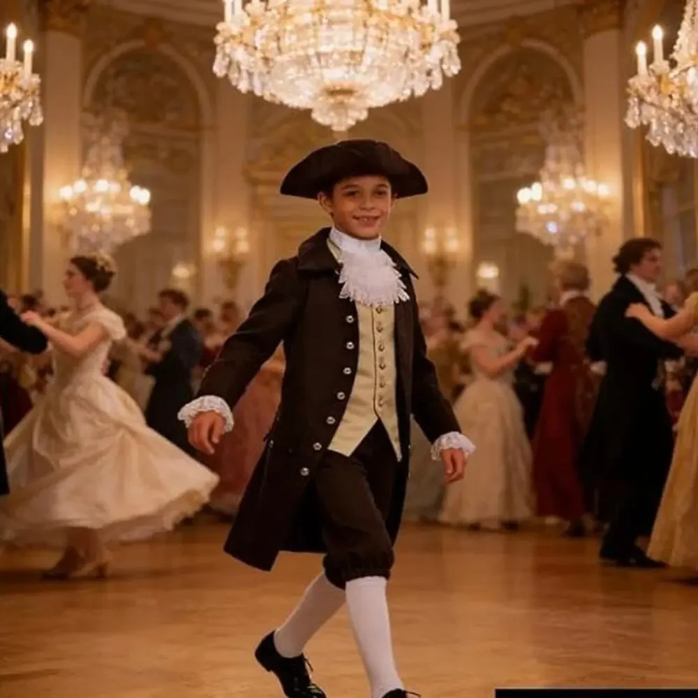 BPURB Colonial Costume Boys 18th Century American Costume, size 10 (9-10y)